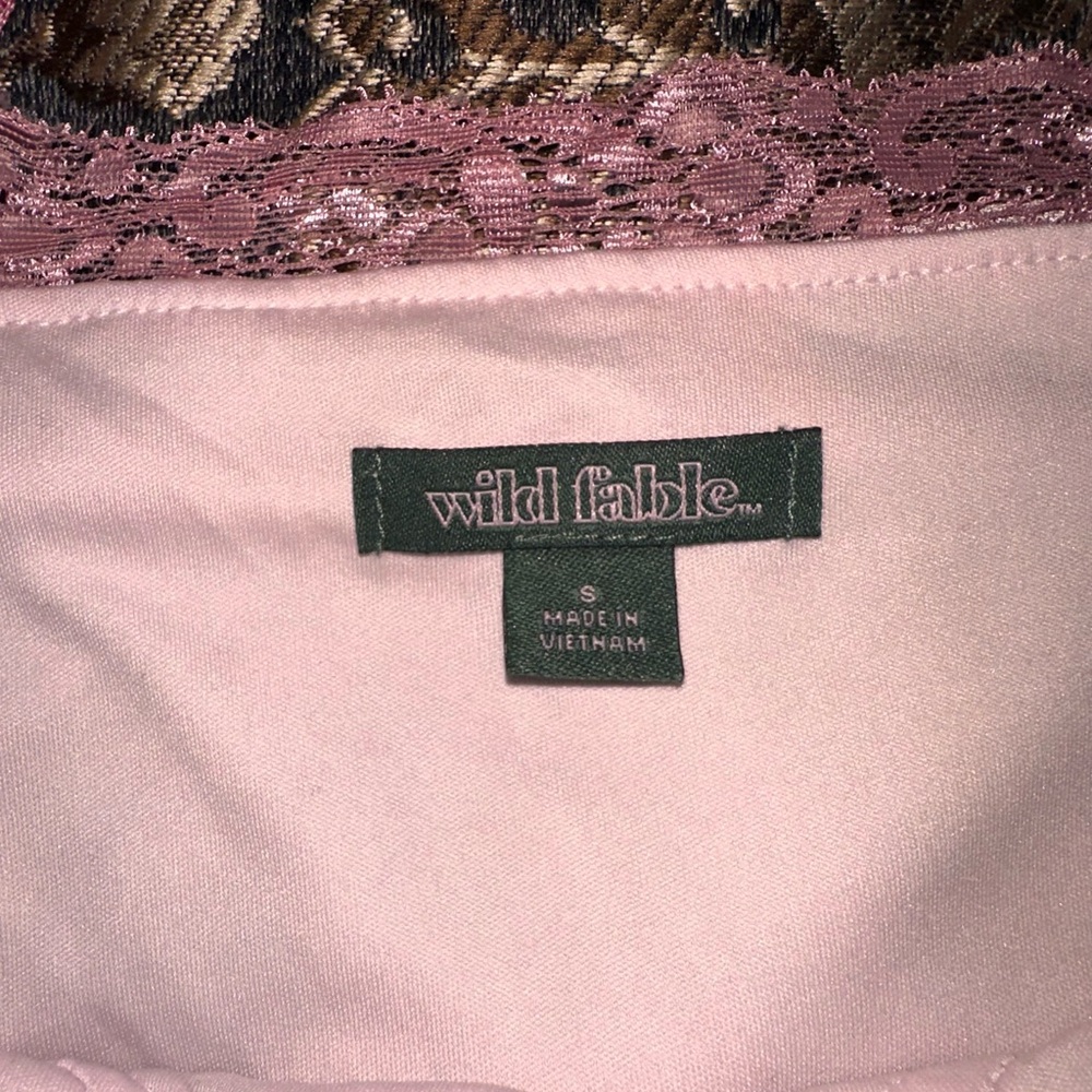 wild fable pink flower dress (Small)